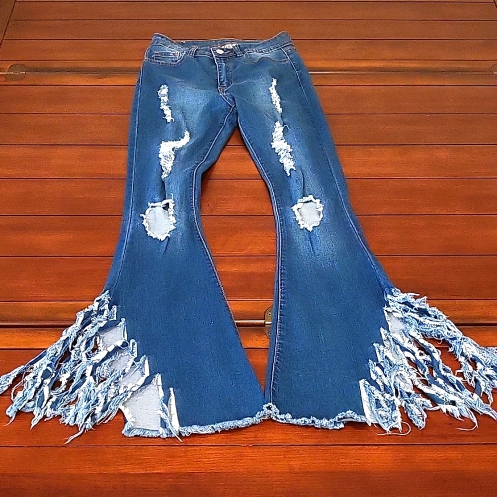 Super Flare Bell Bottom Stretch Jeans